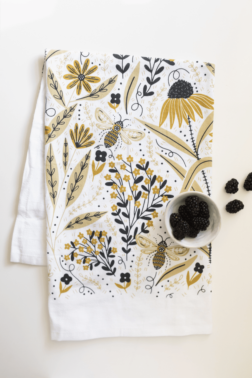Bee Garden Tea Towel - Flea Boutiques