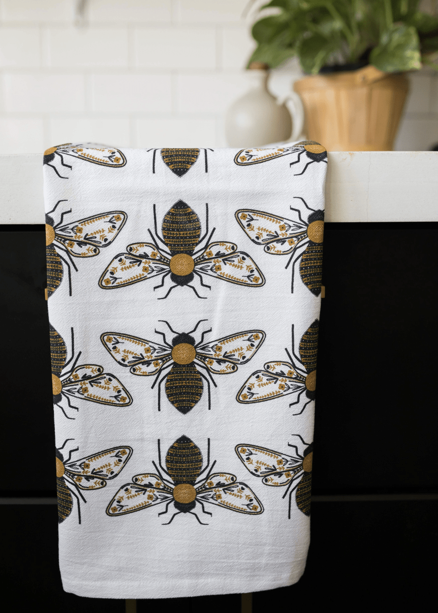 Bee Tea Towel - Flea Boutiques