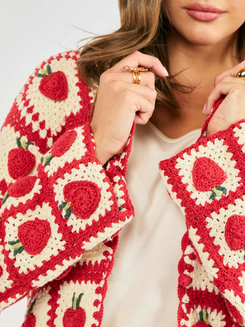 Berrylicous Crochet Cardi - Flea Boutiques