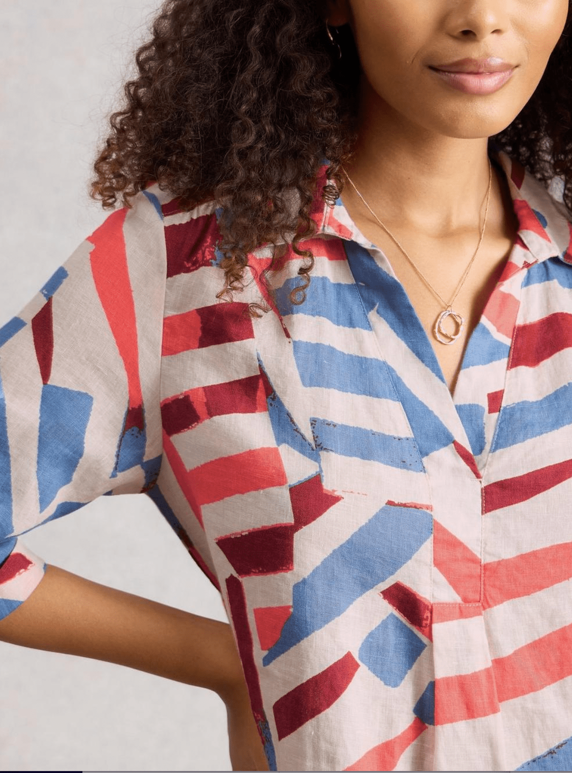 Bianca Linen Tunic - Flea Boutiques