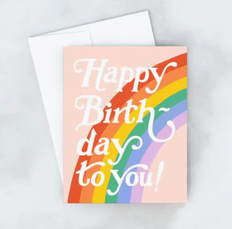 Big Rainbow Card - Flea Boutiques