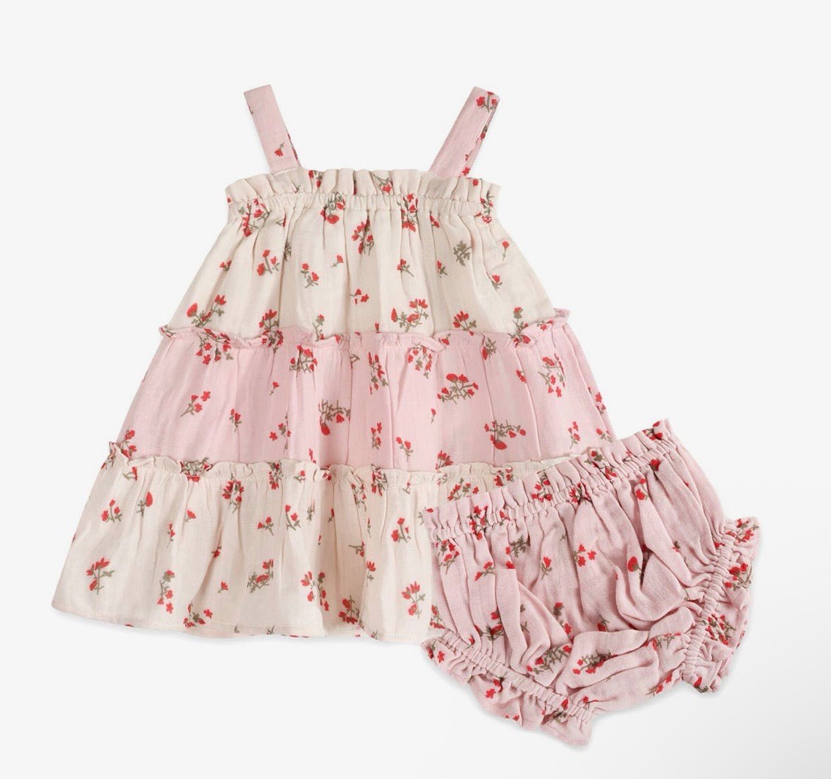 Bijou Tiered Floral Dress - Flea Boutiques