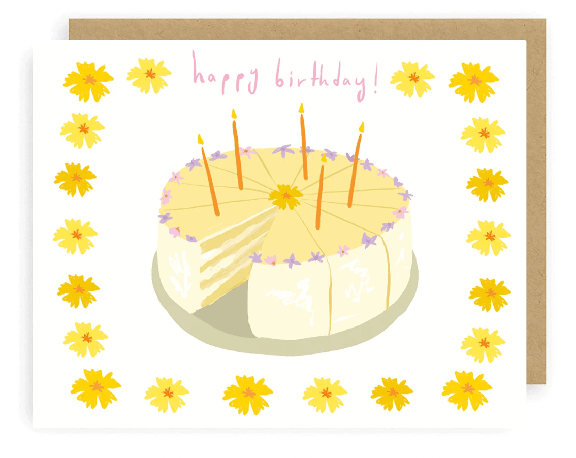 Birthday Cake Greeting Card - Flea Boutiques