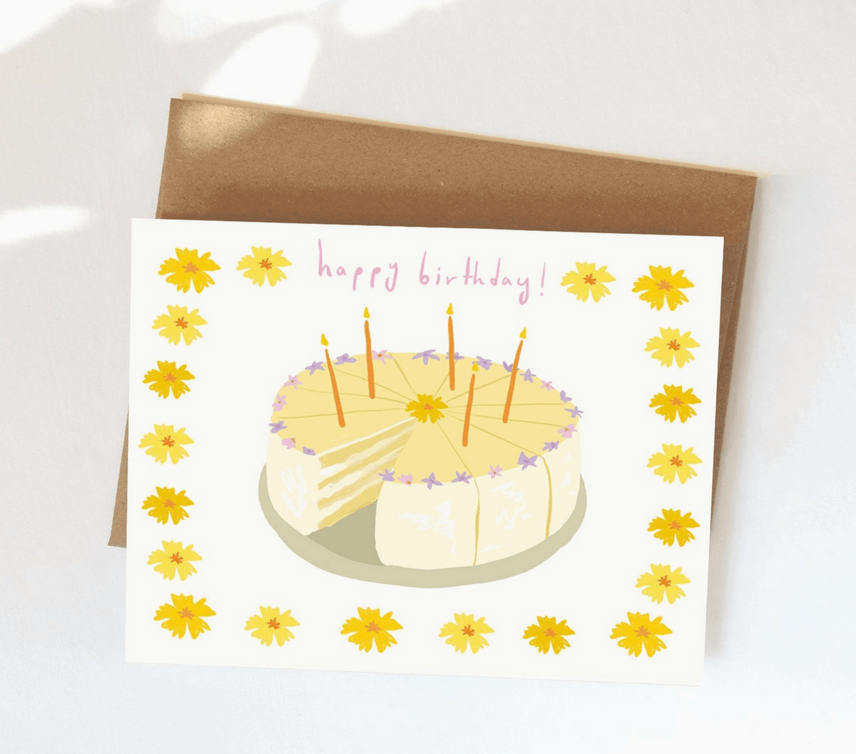 Birthday Cake Greeting Card - Flea Boutiques