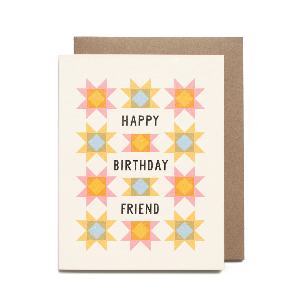 Birthday Friend Quilt Card