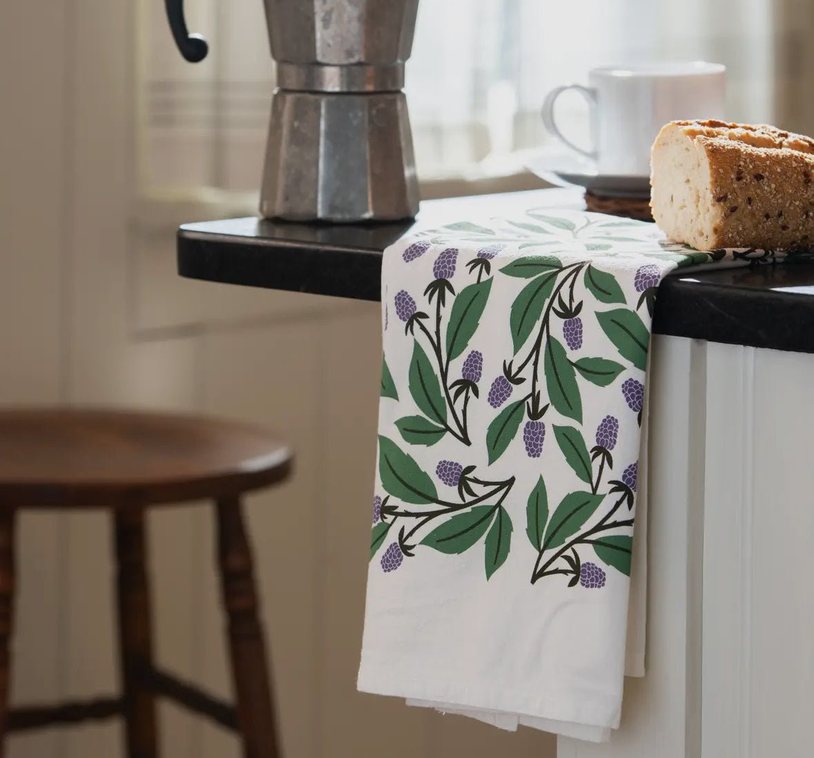 Black Berries Tea Towel - Flea Boutiques