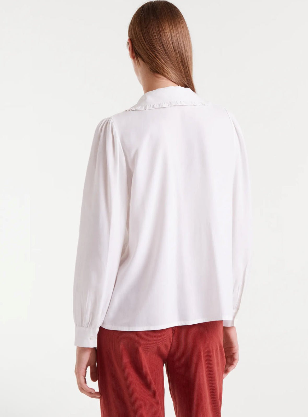 Blouse with Flower Collar - Flea Boutiques