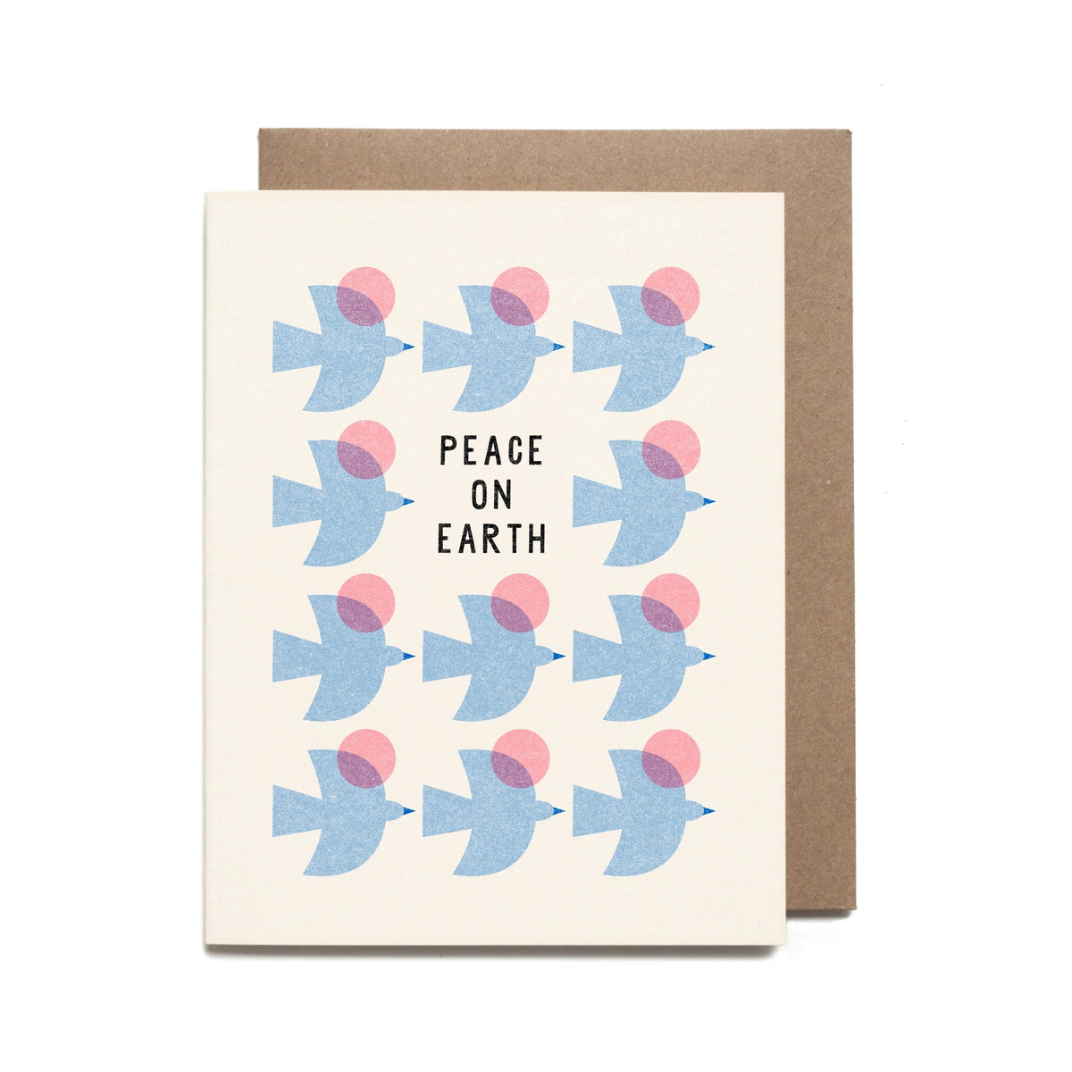 Blue Birds Peace Holiday Card - Flea Boutiques