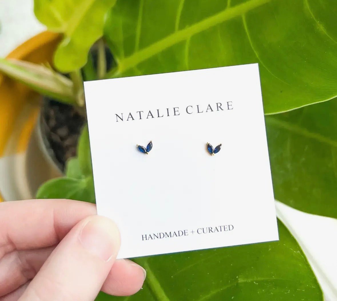 Blue Winged Stud Earring - Flea Boutiques