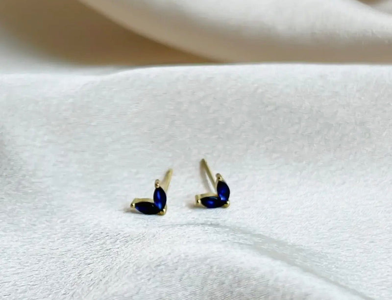 Blue Winged Stud Earring - Flea Boutiques