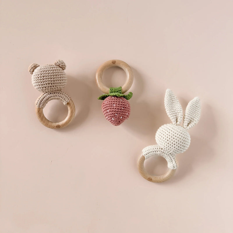 Blueberry Hill Teether Brown Bear - Flea Boutiques