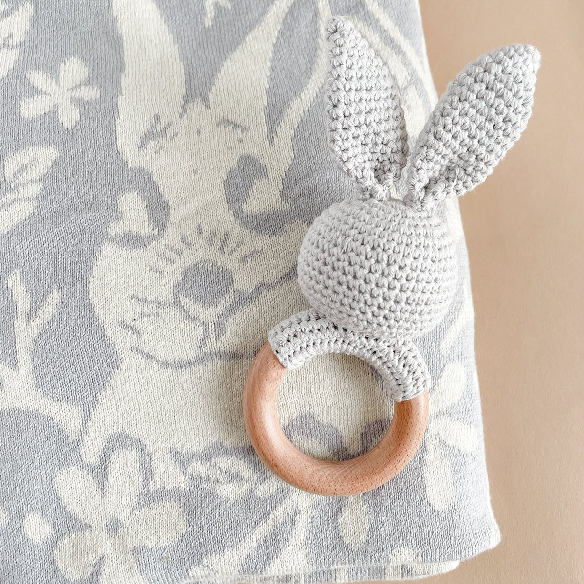 Blueberry Hill Teether Bunny - Flea Boutiques