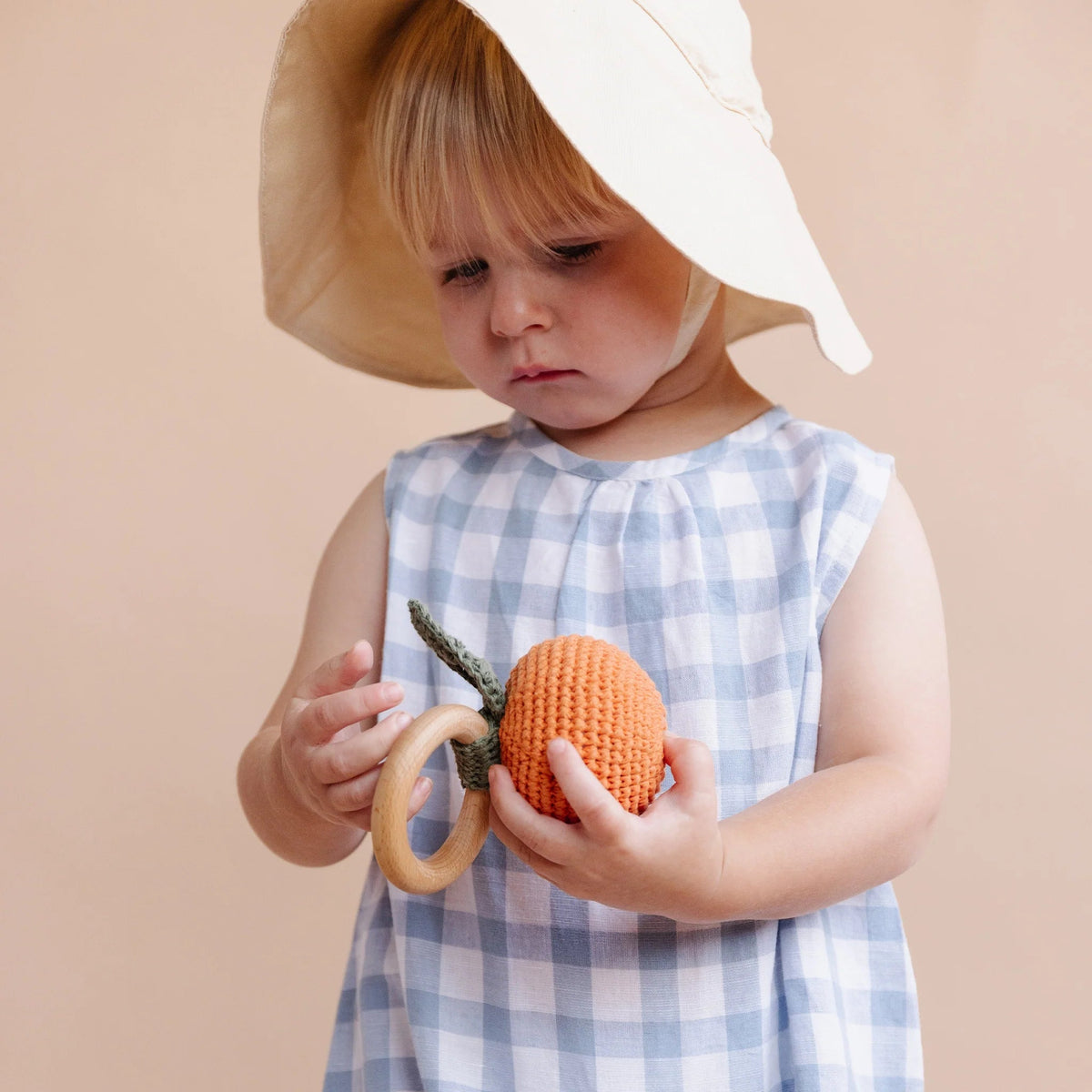 Blueberry Hill Teether Orange - Flea Boutiques
