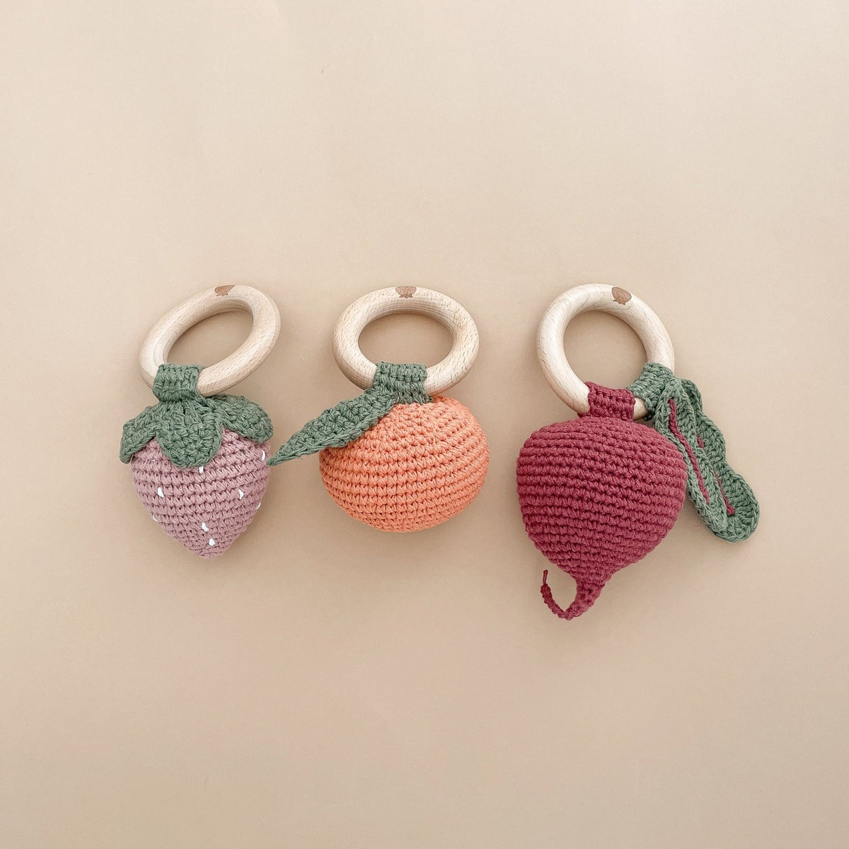 Blueberry Hill Teether Orange - Flea Boutiques