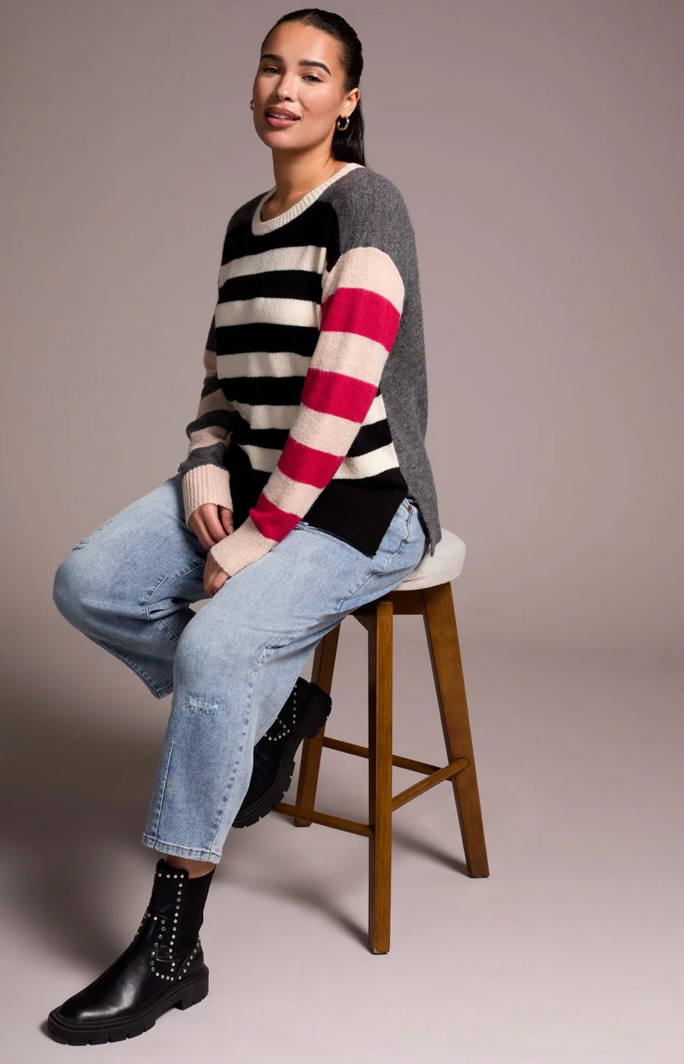 Boat Neck Sweater - Flea Boutiques