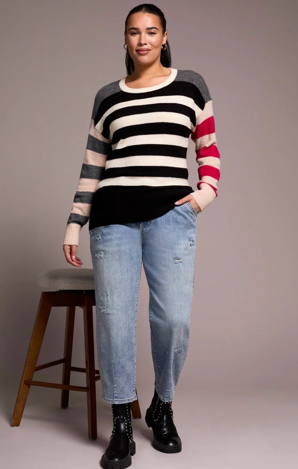 Boat Neck Sweater - Flea Boutiques