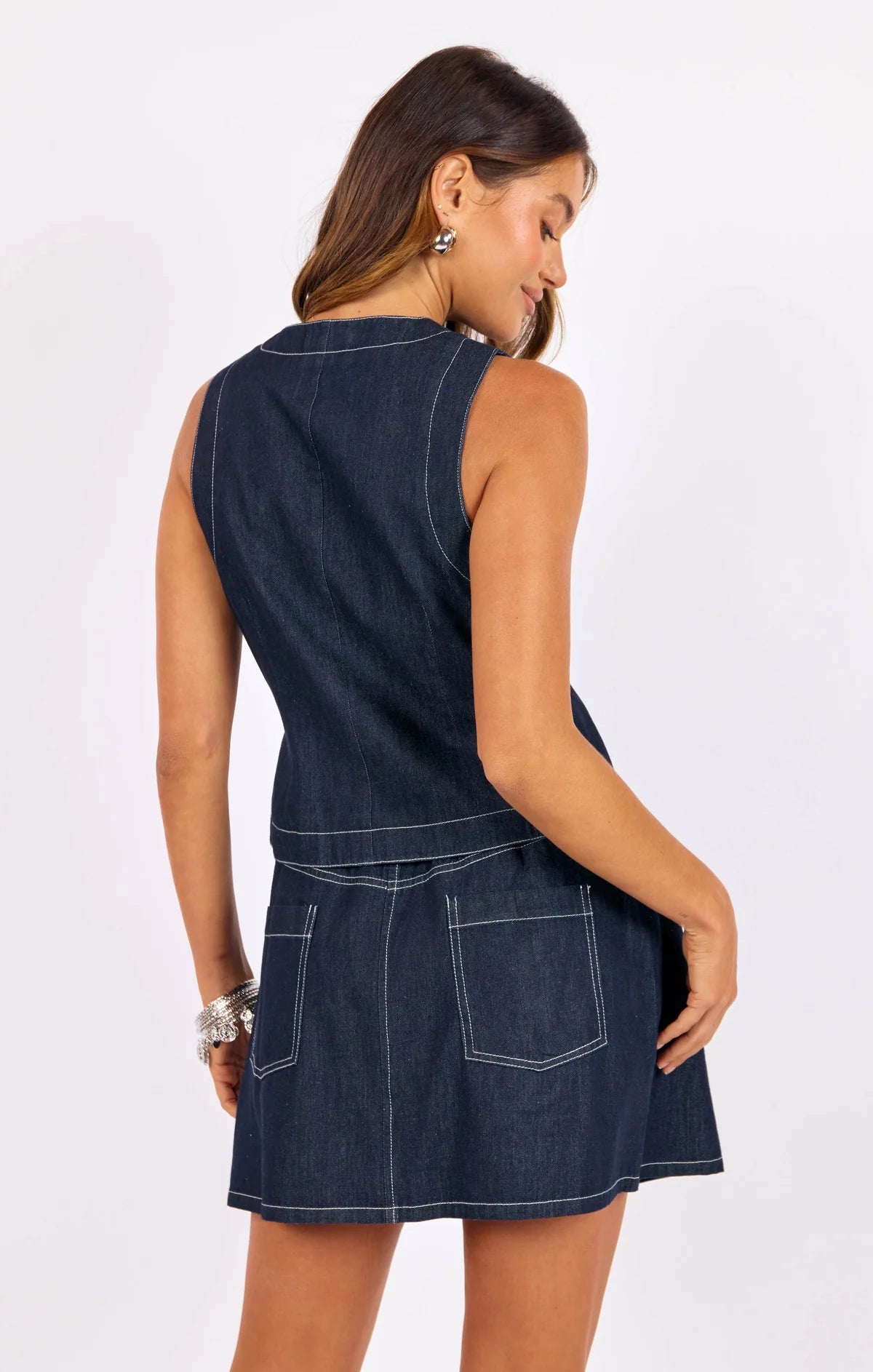 Bodega Denim Vest - Flea Boutiques