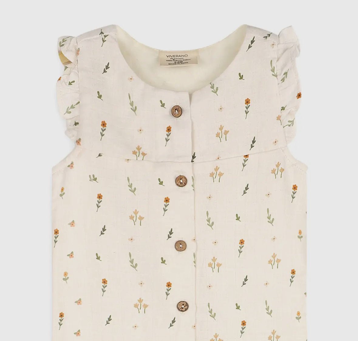Boho Floral Button Jumpsuit - Flea Boutiques