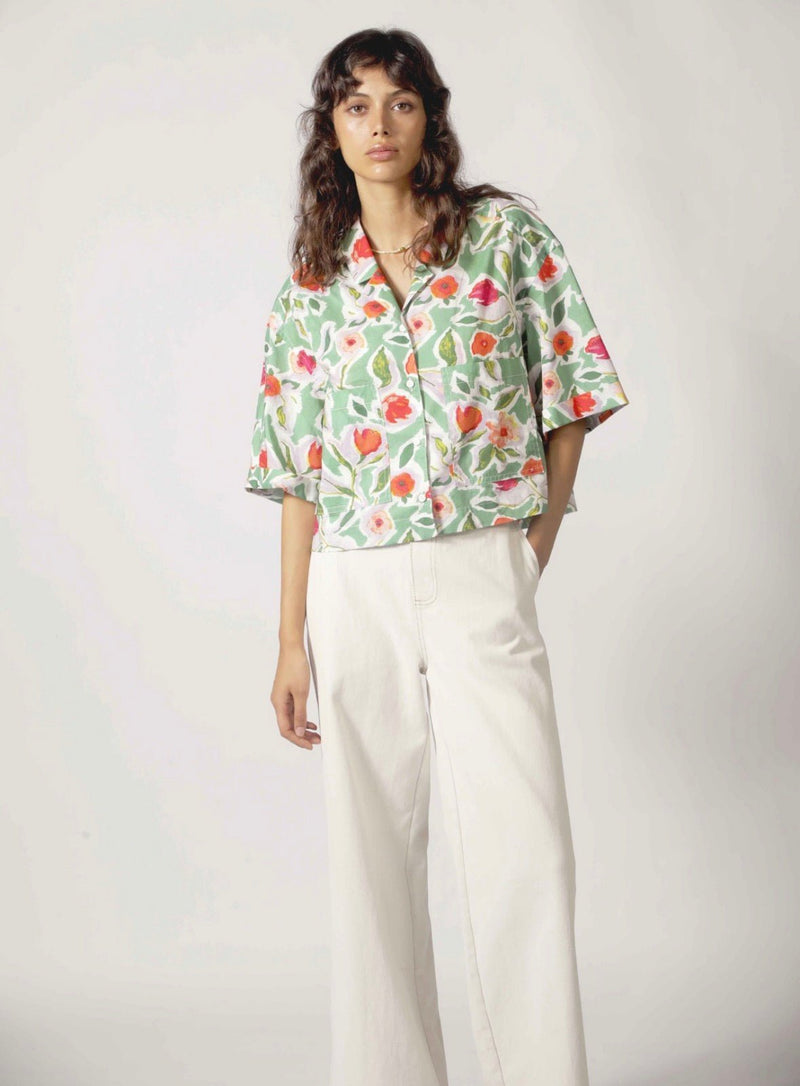 Bold Floral Camp Shirt - Flea Boutiques