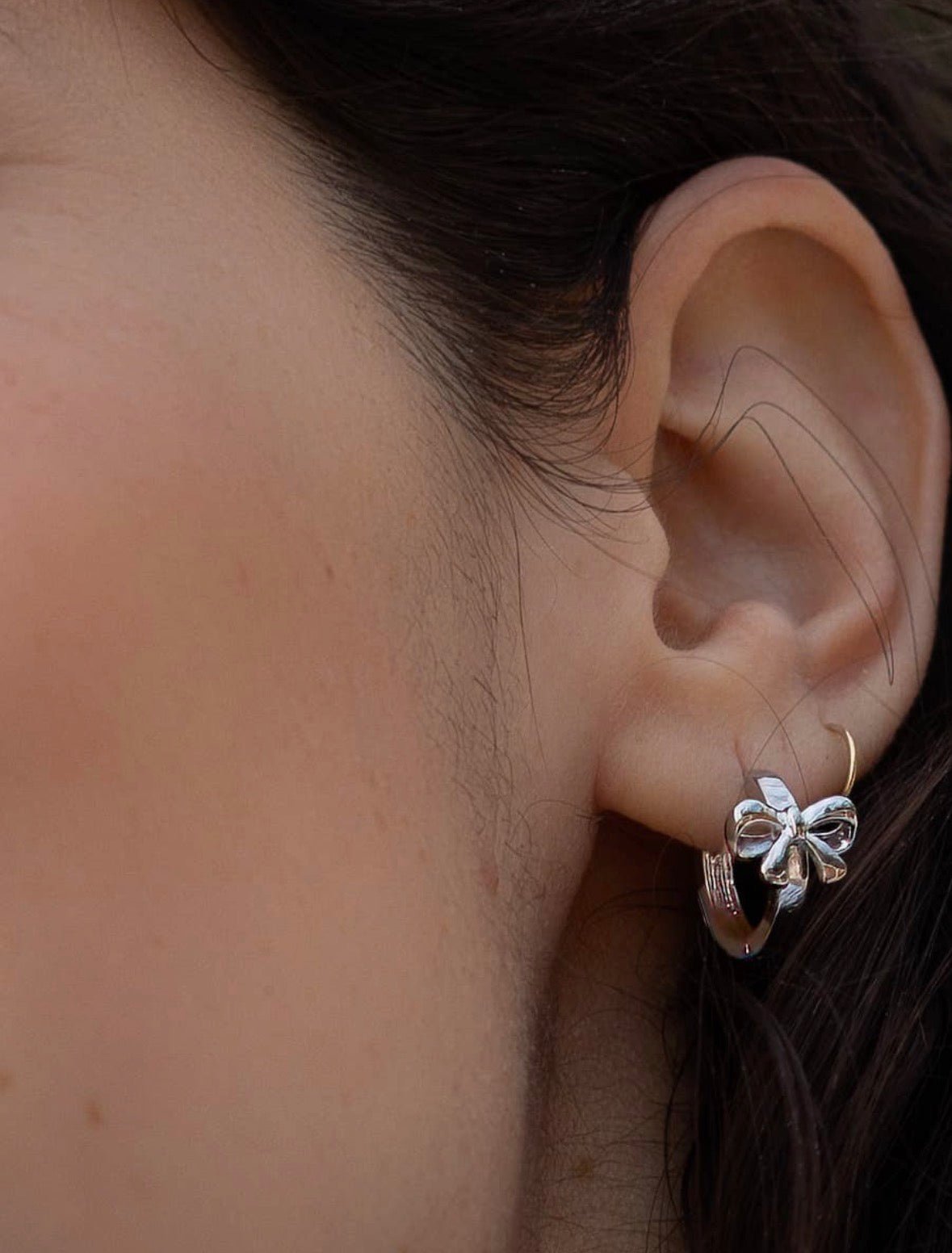 Bow & Tell Hoops - Flea Boutiques