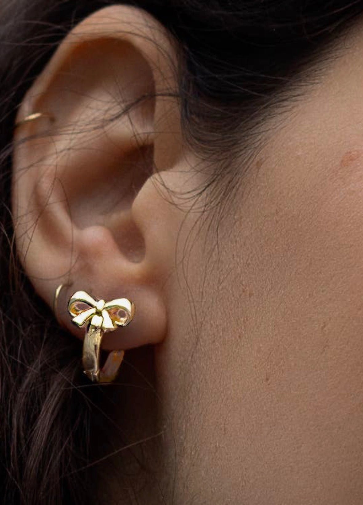 Bow & Tell Hoops - Flea Boutiques