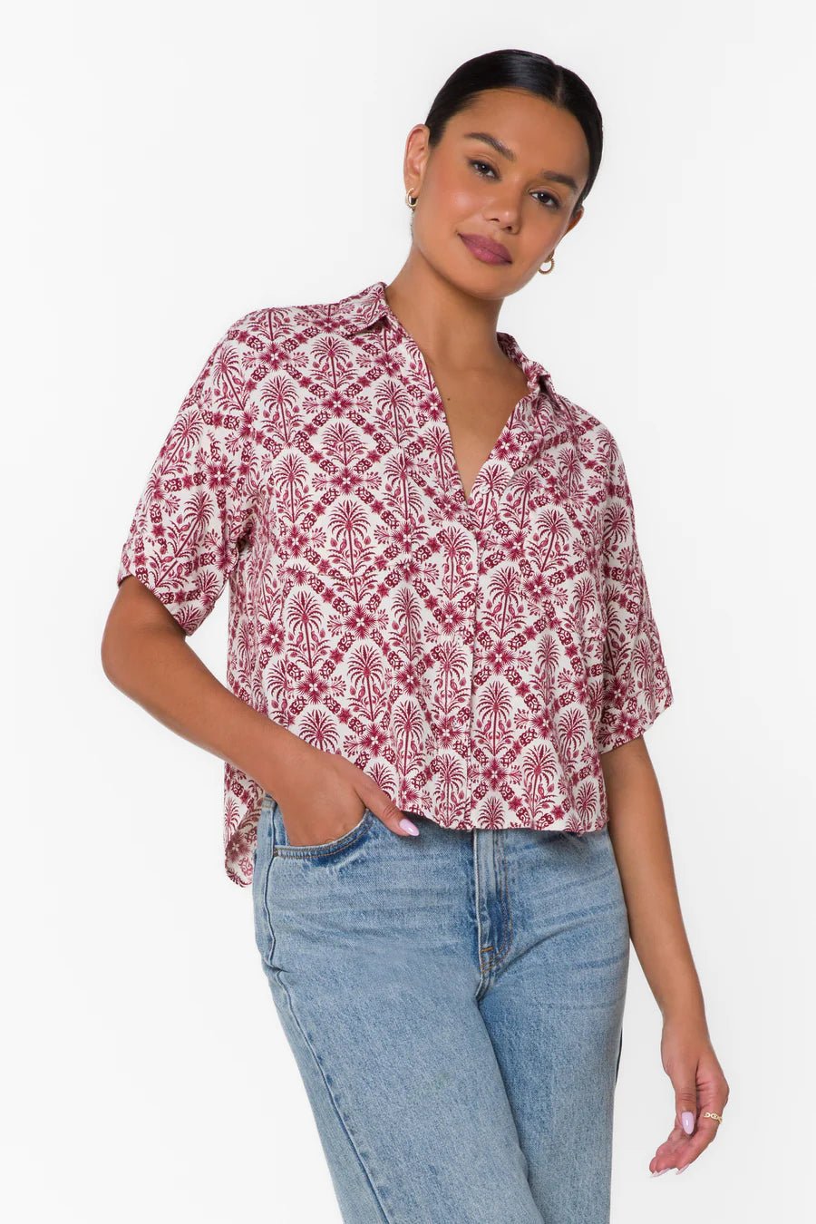 Brandon Short Sleeve Button Up - Flea Boutiques