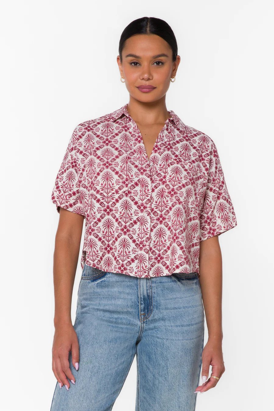 Brandon Short Sleeve Button Up - Flea Boutiques