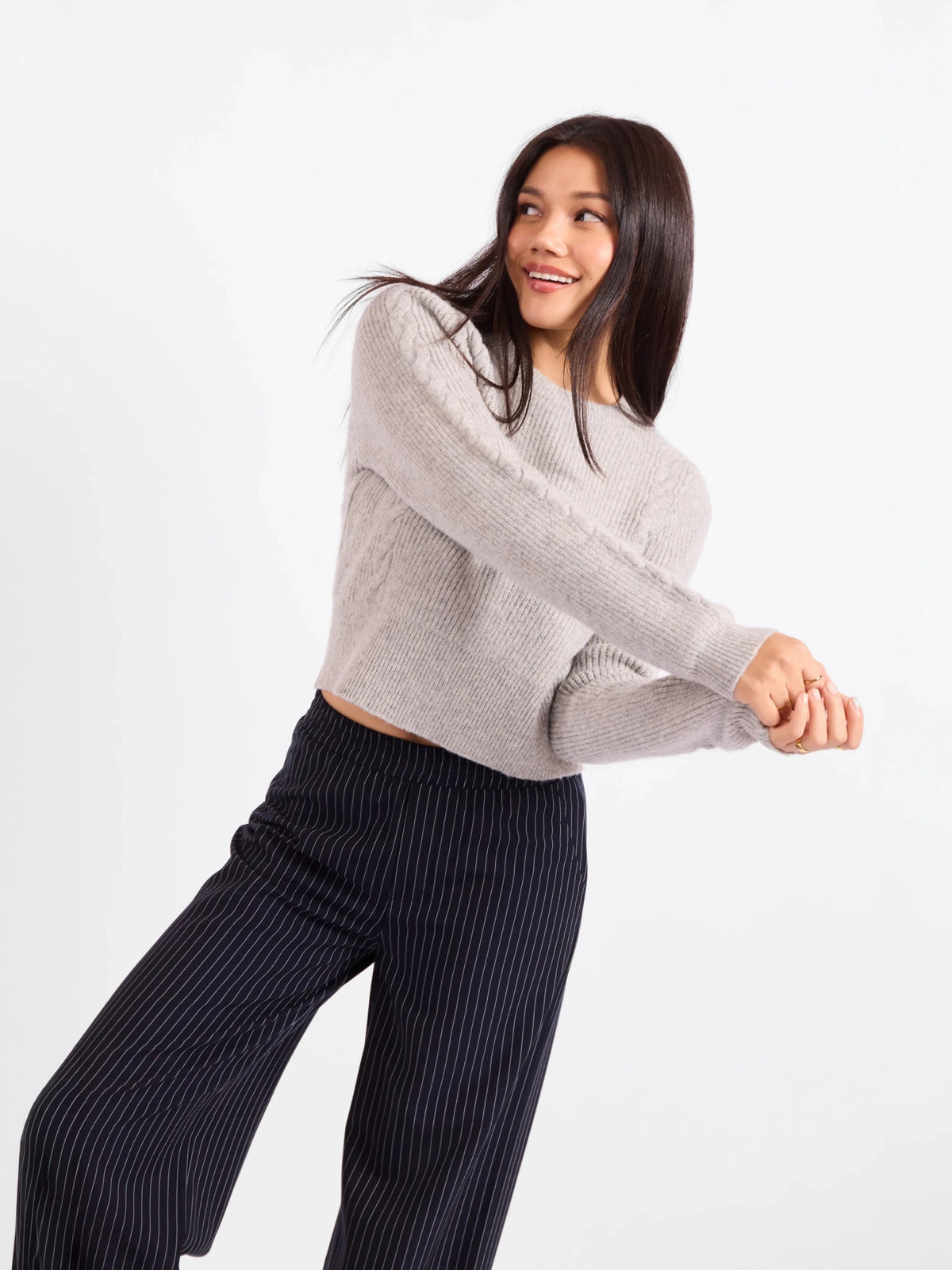 Bree Cable Knit Sweater - Flea Boutiques