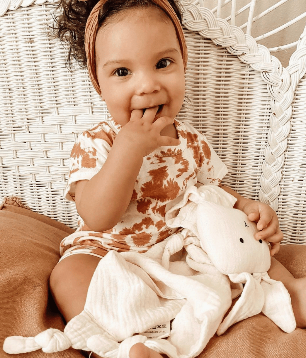 Bunny Cotton Cuddle Security Blanket - Flea Boutiques