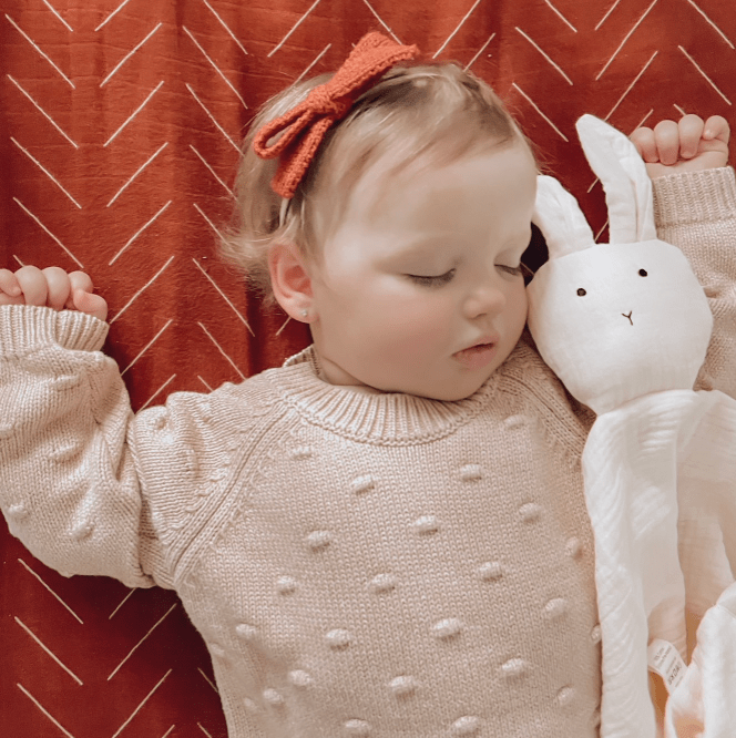 Bunny Cotton Cuddle Security Blanket - Flea Boutiques