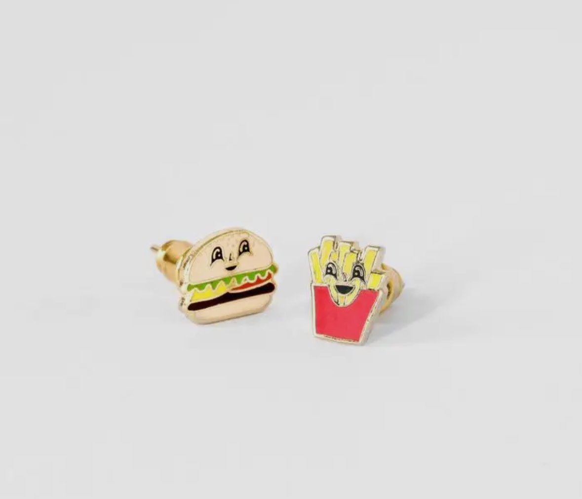 Burgers & Fries Studs - Flea Boutiques