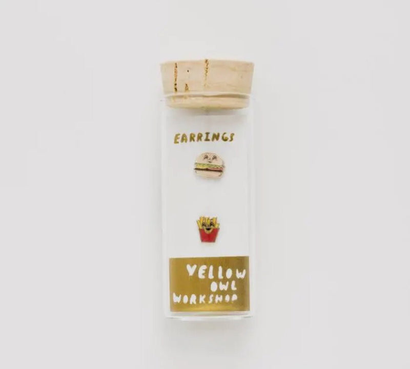 Burgers & Fries Studs - Flea Boutiques
