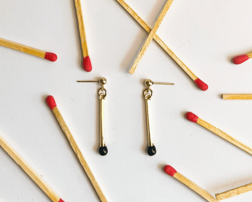 Burnt Out Earrings - Flea Boutiques