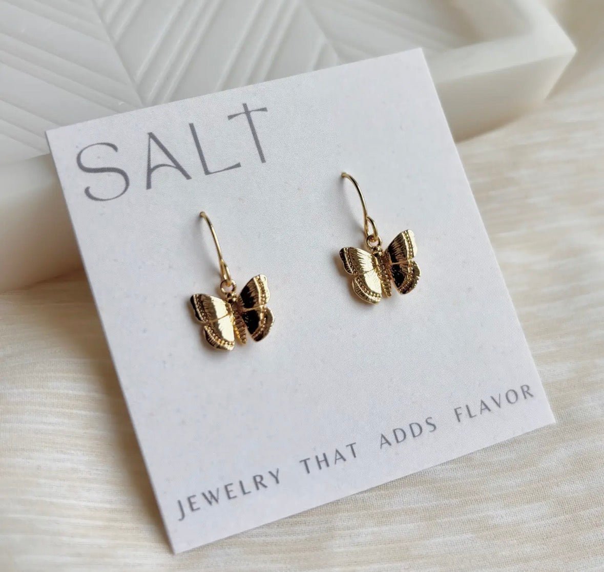 Butterfly Hook Earrings - Flea Boutiques