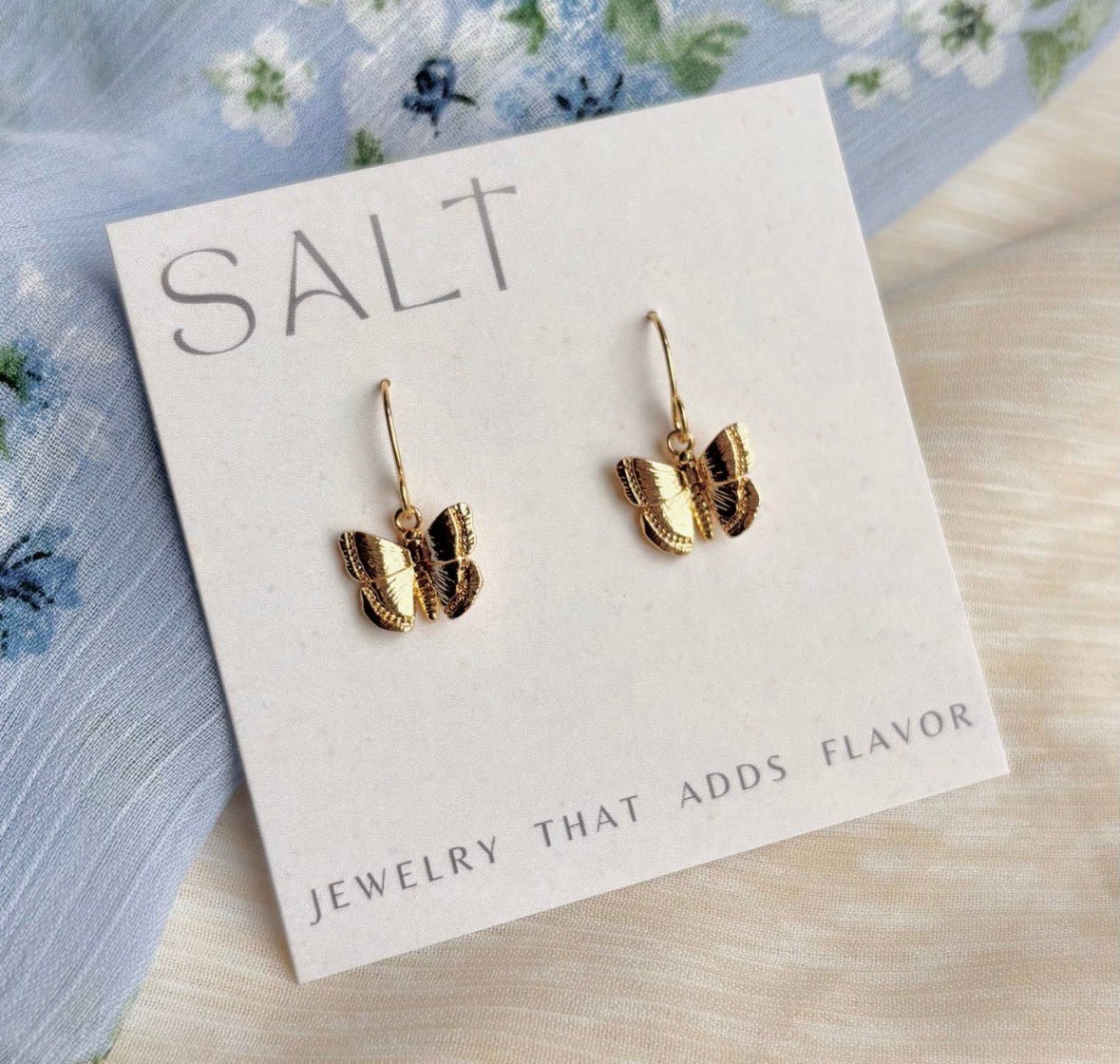 Butterfly Hook Earrings - Flea Boutiques