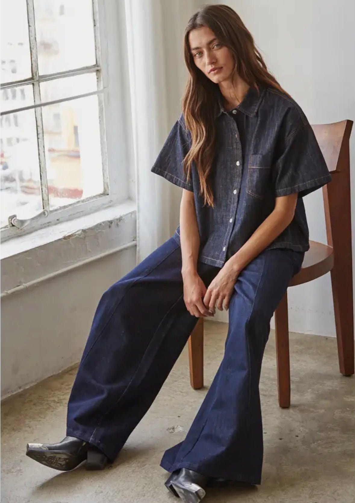 Button Down Short Sleeve - Flea Boutiques
