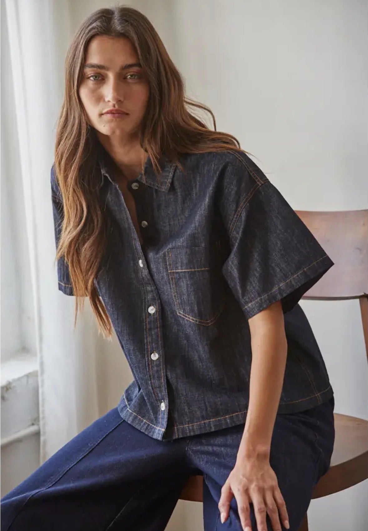 Button Down Short Sleeve - Flea Boutiques