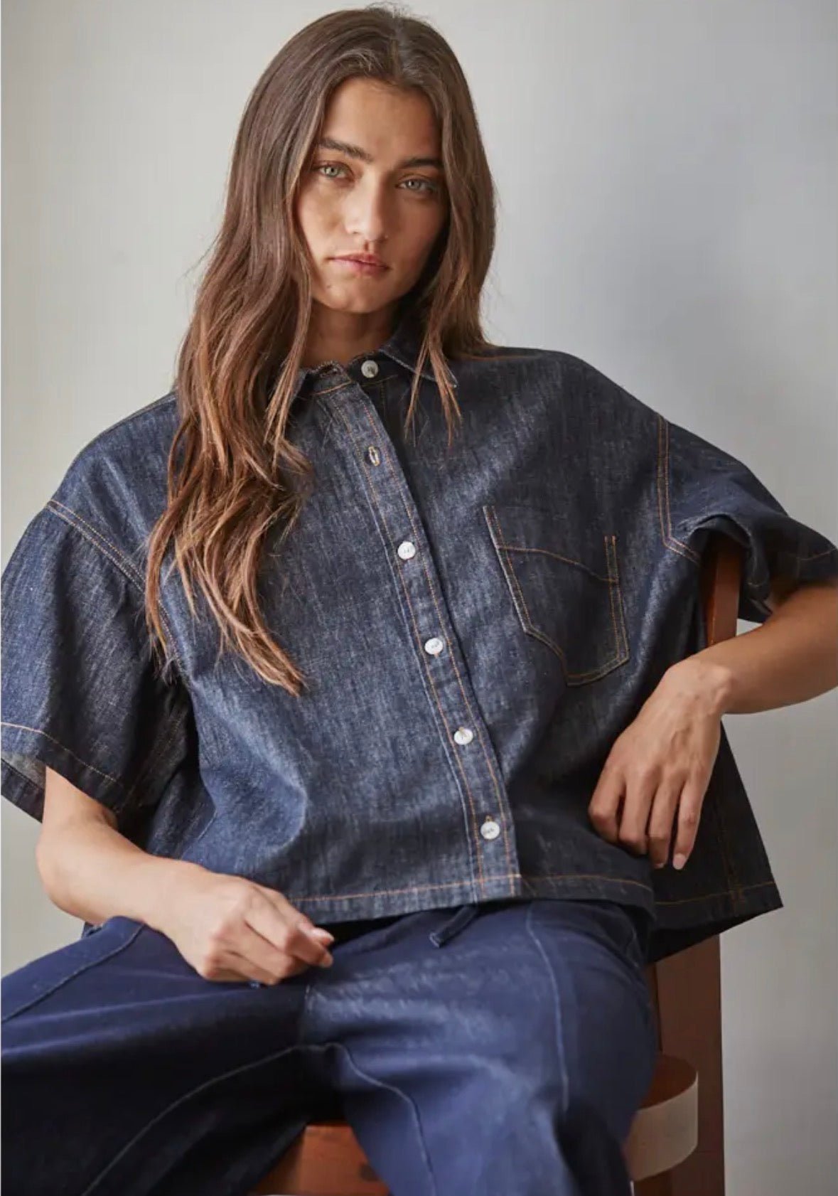 Button Down Short Sleeve - Flea Boutiques