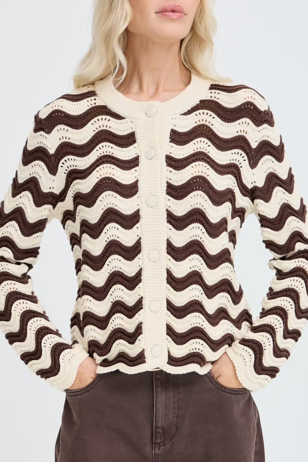 Bymagio O-Neck Cardigan - Flea Boutiques