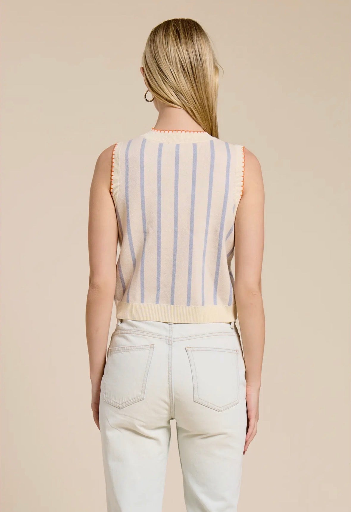 Café Riviera Sweater Vest - Flea Boutiques