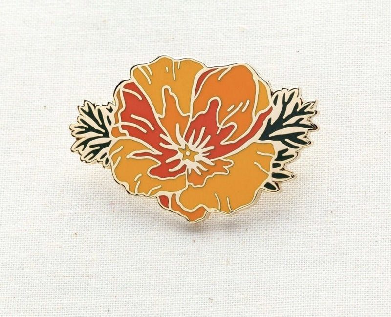 California Poppy Pin - Flea Boutiques