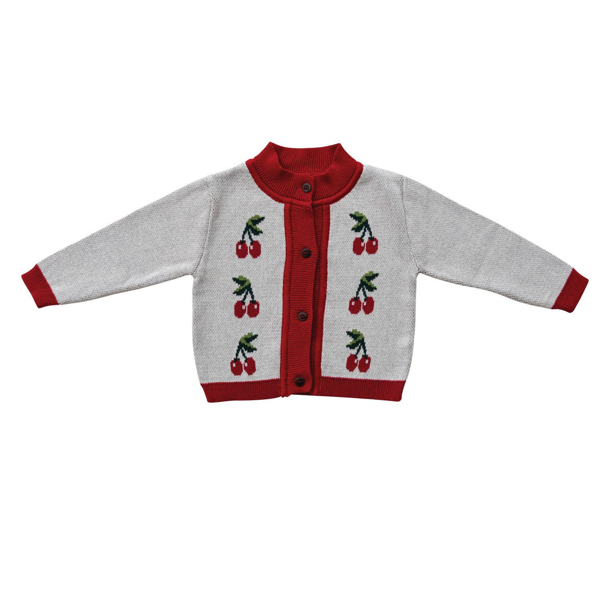Cardigan Sweater with Cherries - Flea Boutiques