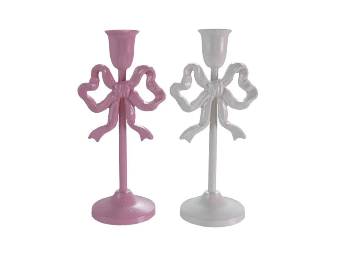 Cast Iron Bow Candle Holder - Flea Boutiques