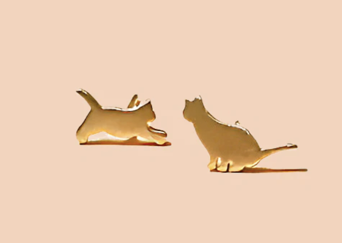 Cat Therapy Studs - Flea Boutiques