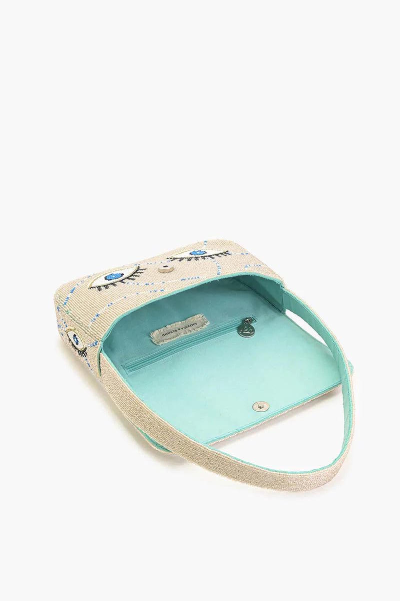Celestial Evil Eye Embellished Shoulder Bag - Flea Boutiques