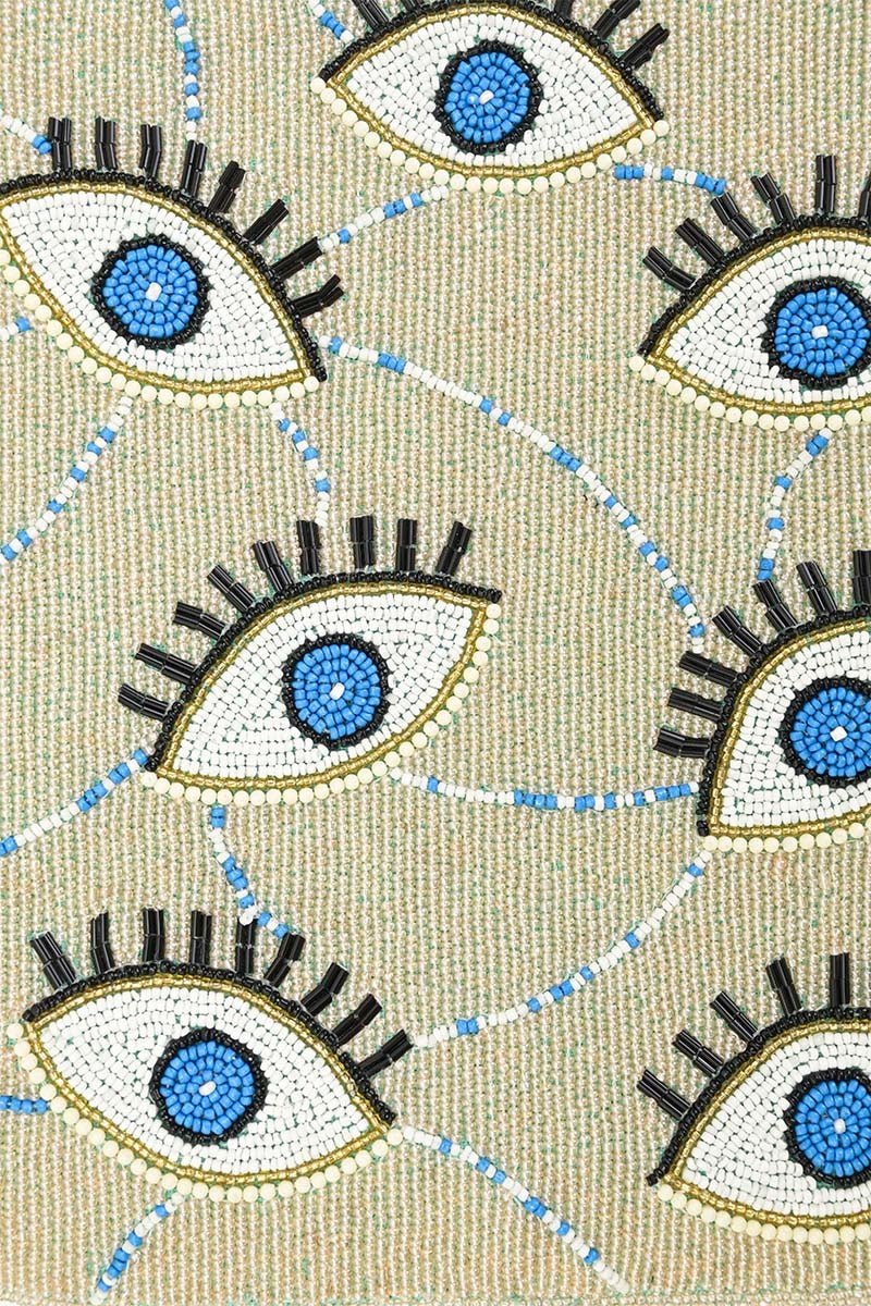 Celestial Evil Eye Embellished Shoulder Bag - Flea Boutiques