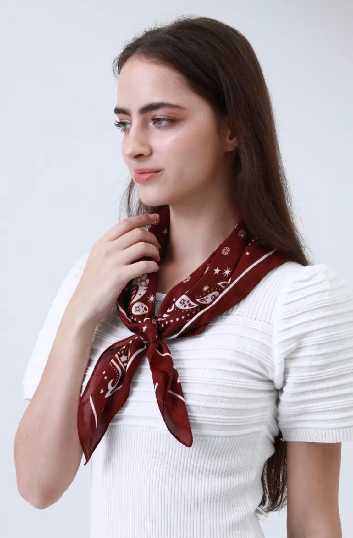 Celestial Floral & Paisley Scarf - Flea Boutiques