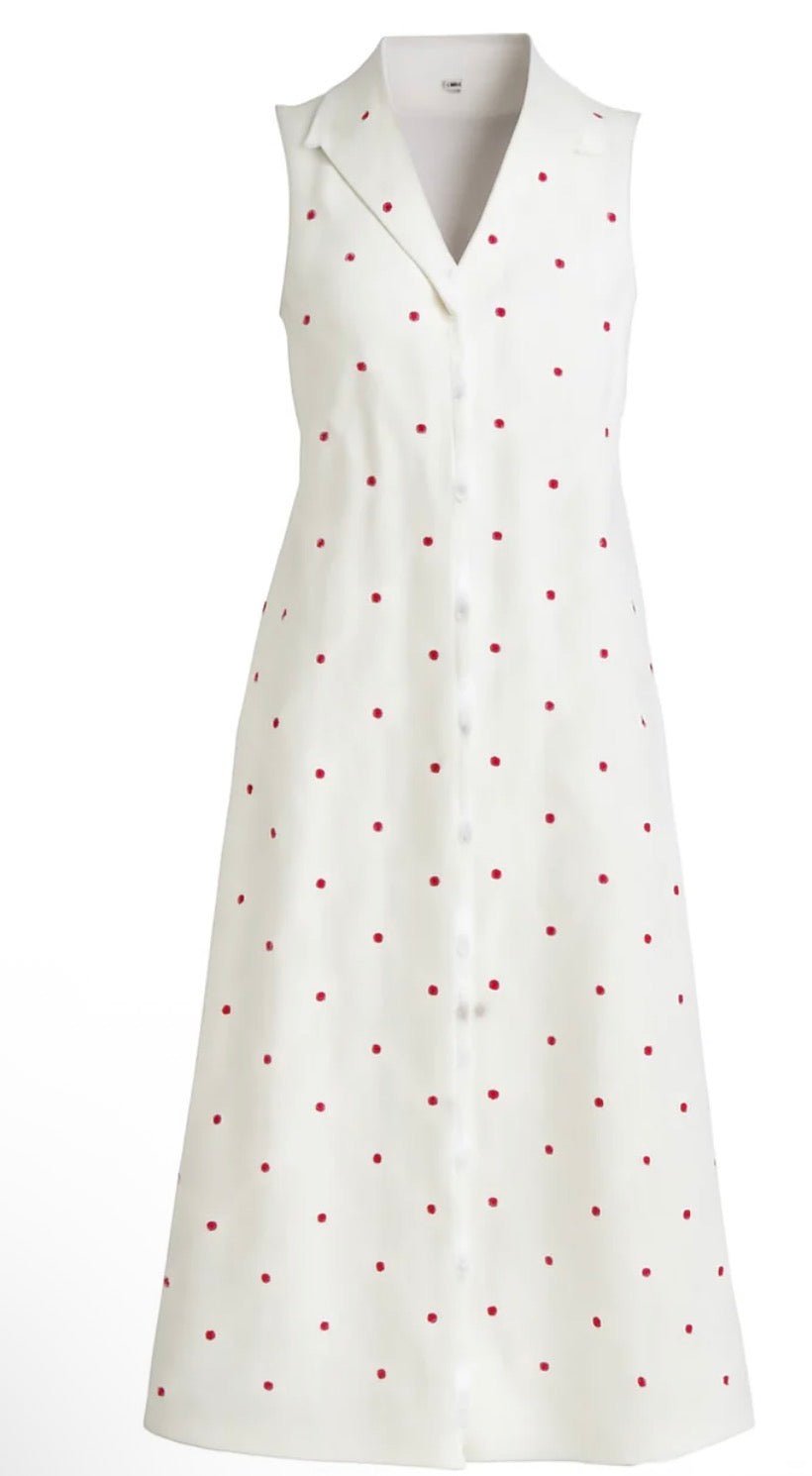 Ceri Polka Dot Linen Blend - Flea Boutiques