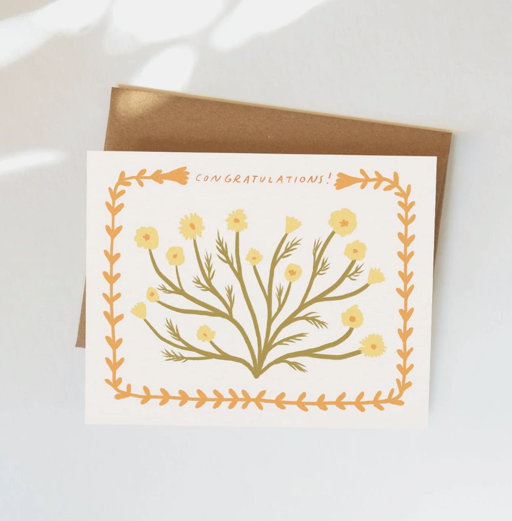 Chamomile Greeting Card - Flea Boutiques