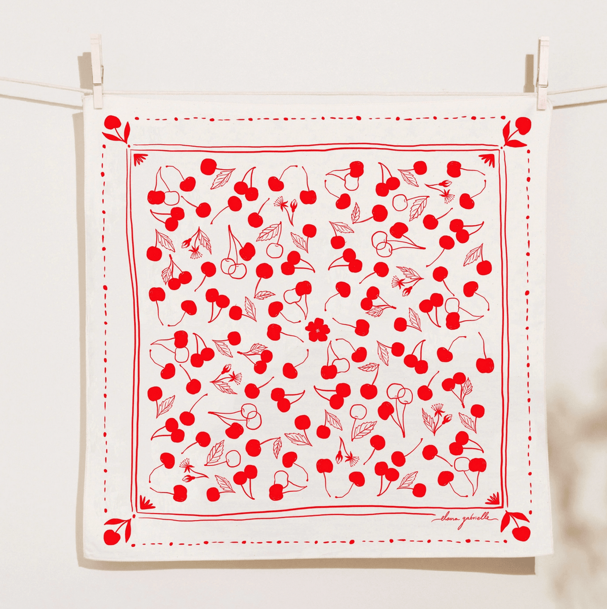 Cherries Cotton Bandana - Flea Boutiques